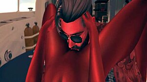 i seduced grant dynamo on the sea in second life porn with elektra kiss... big tits and fucking