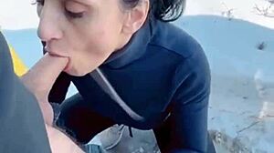 its fantastic to suck his cock at -10 degrees and have him warm my tongue with his hot cum