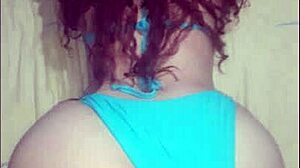 Beautiful Big Ass Wife In Doggystyle With Small Blue Bikini