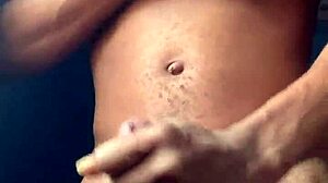 Jerk off rainy cream with big cock first time