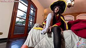 zne cosplay - megumin from konosuba ft waifus juice free scene