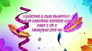 Mardi Gras Milfs Amy And Ava Fucking Hard In Orgy