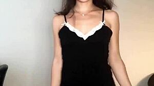 Fit Teen Nadia Diamo Models Lingerie and Heels