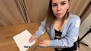 Signed a contract and became the landlord's sex toy