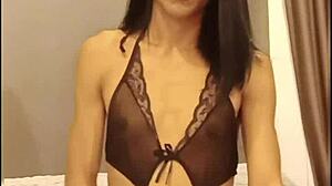 Asian Thai Teen Shemale Legacy Mess Aum Solo Masturbation