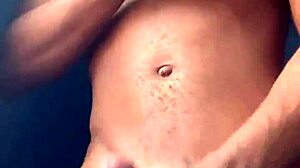 Jerk off rainy cream with big cock first time