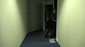 teen violet haze plays real estate agent, gets bound in bondage with choking and deepthroat