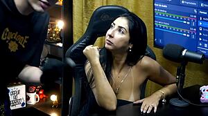 Ruan Sucks Fingers Renatinha Mello's Hairy Pussy Until Wet