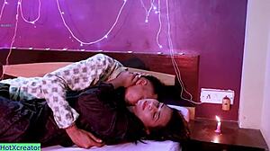 Indian Hijab Girl First Wedding Night Sex with Romance