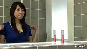 Japanese Wife Cheats in Pantyhose Creampie Sex!