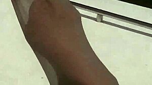 Intense Passion for Sucking Stocking-Covered Toes in Lesbian Femdom