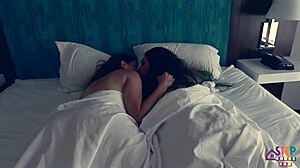 threesome with two hot brunettes