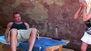 Slut Blonde Milf Fucked Hard in Outdoor