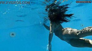 Beautiful Big Breasted Hungarian Beauty Angelica Heart Relaxing In Pool Bikini