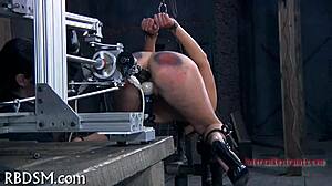 T beauty's tight pussy gets bound and fucked in hardcore bondage session