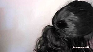 Imagine Messy Jasmine gagging on your hard cock