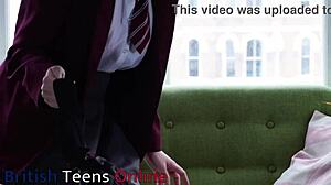 I, a hot british alt college student, play with my pussy untill I cum.