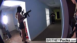 The Golden Implant Heist with Britney Fucking Old Pornstar