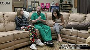 Daisy Bean forced to orgasm with Hitachi by doctor