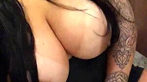 Peruvian milf Angel Lima masturbates outdoors in shopping mall with anal plug