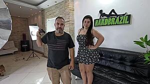 Welcome to Ted's new mansion, debutante Bia Rockefeller from Curitiba arrives for her first time.