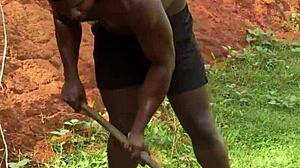 Intense Passion As Big-Dicked Worker Fucks Wife Raw On Construction Site