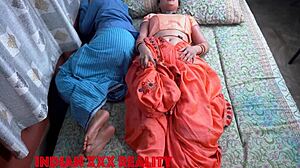 The Indian stepmom speaks Hindi during sex.