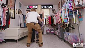 Blondes Emma Rosie In Threesome Casting