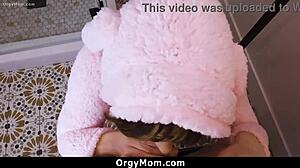 step son discovers stepmom as sexy bunny feeling sad and joins the orgy