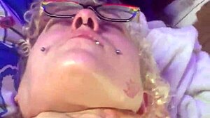 Goth Slut Drips Red Cum