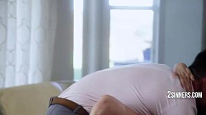 Fiesty Latina With Big Tits Gets Rough Fucking By Couple.