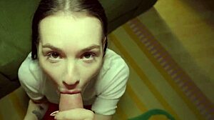 Matty Mila Perez blows big dick publicly