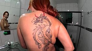 carla santos preparing behind the cameras for her brazilian scene