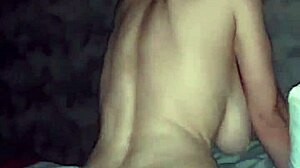 crazy sex in bedroom with big cock and full mouth of cum