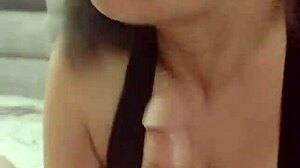 She performs pornstar blowjob on my cock