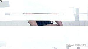 Tattooed nympho Inga Devil gets fucked like a whore by four big black cocks