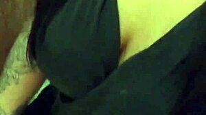 Peruvian milf Angel Lima masturbates outdoors in shopping mall with anal plug