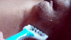 I shave in the bedroom to be close with my husband