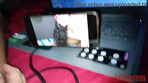 Watch your wife take two cocks while she sucks one off at the same time?