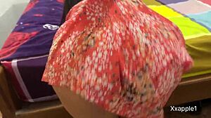 Friends wife has pretty boobs, yet i fuck her doggystyle standing