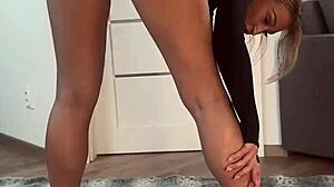 hot college girl shows yoga positions you've never seen before