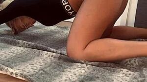 hot college girl shows yoga positions you've never seen before