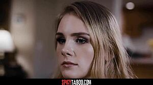 Busty stepmom's heart aches as boyfriend impregnates stepdaughter in forbidden taboo