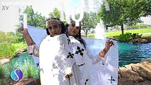 Does big booty Ethiopian slut love her holes filled?