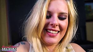 Cutie Mya Banged and Eats Cum After Sucking Cock