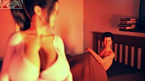 Stepmother Gives Massage Fuck With Big Ass And Blowjob