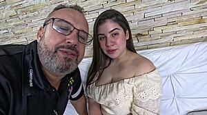 Welcome to Ted's new mansion, debutante Bia Rockefeller from Curitiba arrives for her first time.