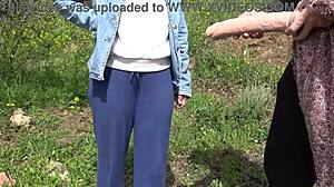 american tourist is saudi arabia is shocked sextoy dealer offers her a second hand dildo to gape her pussy