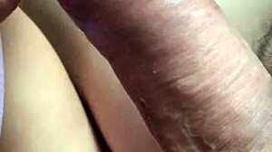 Chinese wife in china pours yogurt on cock, licks and eats it in blowjob