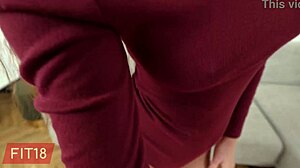 Fit18 - lilly mays - casting tall and skinny latvian redhead in bodysuit - 60fps